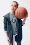 Boy's 10-16 Years Old Hooded Waterproof Coat Blue