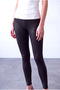 Women's Black / Silver Glitter High Waist Elastic Tights Stella - 3