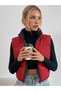 Women's Navy Blue Double-Sided Six-Shrinkable Short Inflatable Vest - 2