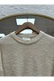 سترة ميديها بيسكليت كارديجان ناعمة ومسطحة -KR6049 حجرية - 3
