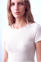 Women's White Openwork Crew Neck Short Sleeve Baby Overlock Detailed Blouse Ajour - 2