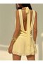 Rochie mini, galben - 2
