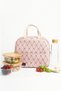 Meal Carry Bag Beige-A Patterned Heat-Insulated Thermal Bag Lunch Bag - 2