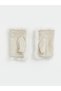 Ozmarka New Season White Faux Fur Look Women's Fingerless Gloves - 2