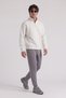 Basic Oversize Half Zipper Sweatshirt