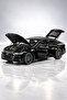 Audi A7 1:24 Scale Metal Toy Car 22 cm Doors Openable Hood and Trunk Diecast Model Black - 3