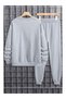 Unisex Crew Neck Houston Printed Sweatshirt and Sweatpants 2-Piece Set - 3