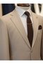 Men's Slim Fit Italian Style Mono Collar Double Breasted Suit - Jacket Pants - 3
