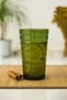 Allegra Dark Green Glass - 750 ml Single Acrylic Material - Not Glass Break Resistant - 5