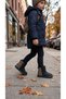 Girls & Boys Winter Thick Sole Warm Zippered Suede Boots - 6
