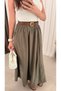 Thick Tencel Hijab Skirt - 5036 - Bp - Khaki - 2