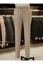 Men's Slim Fit Italian Style Mono Collar Double Breasted Suit - Jacket Pants - 8