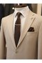 Men's Slim Fit Italian Style Mono Collar Double Breasted Suit - Jacket Pants - 6