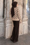 Buttoned Polka Dot Sweater Tsd260318 Beige - 6