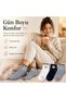 Night Wak Women's Panda Patterned Short Socks 12-Pack |   80% Cotton Seamless, Black White Gray - 6
