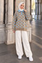 Buttoned Polka Dot Sweater Tsd260318 Mink - 4