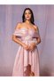 Rochie maxi, roz - 2