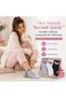 Women's Butterfly Patterned Short Socks 3-Piece Set |   80% Cotton Seamless, Black White Gray - 6
