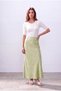 Women's White Cotton Camisole Crew Neck 2/4 Sleeve Blouse Isabelle - 2