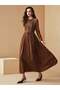 Rochie maxi, maro - 3