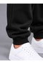 Unisex Children's Black Sweatpants 3-Yarn, Non-Fluffy, 100% Cotton Product (4-Season) - 4