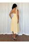 Rochie midi, galben - 2