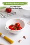 Acrylic White Mini Rice Strainer & Legume Strainer (3 Water Cups Measured) - 6