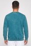 Men Sportswear Fit Graphic Print Outdoor Sweatshirt, Teal Blue - 4