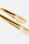 2 Pieces Silicone Locking Tongs Set, White - 3