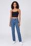 Women Square Neck Sleeveless Plain Tank Top, Black - 2