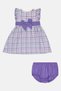 Toddlers Girl Checkered Dress And Panty Set, Multicolor - 2