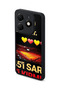 Spark 20 Compatible Printed, Matte Black, Soft Silicone, Protective, Shock Absorbing Cover, Case - 5
