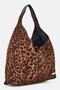 Women Leopard Print Handbag, Multicolor - 3