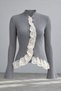 Women's Lace Detailed Knitwear Cardigan - 3