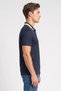 Men Regular Fit Brand Logo Short Sleeve Polo Shirt, Dark Navy - 3