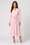 Women Plain Shirt Dress, Pink