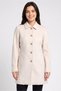 Women Faux Leather Trench Coat, Light Beige