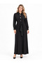 Button Detailed Full Length Dress Length 138 cm - 2
