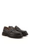 Men's Brown Antique Genuine Leather Loafer Shoes - 3