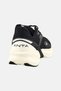 Women Brand Logo Lace Up Running Shoes, Black - 3