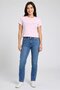 Women Crew Neck Short Sleeve Graphic Print T-Shirt, Pink - 2