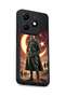 Tecno Spark 20 Compatible Printed, Matte Black, Soft Silicone, Protective, Shock-Absorbing Cover, Case - 6