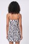 Women Abstract Print Mini Dress, Multicolor - 4
