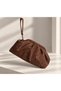 Women's Suede Stone-Embellished Hand and Shoulder Bag - 3