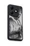 Tecno Spark 20 Compatible Printed, Matte Black, Soft Silicone, Protective, Shock-Absorbing Cover, Case - 6