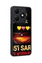 Spark 20 Compatible Printed, Matte Black, Soft Silicone, Protective, Shock Absorbing Cover, Case - 2