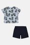 Toddlers Boy 2pcs Graphic Print T-Shirt And Shorts Set, Multicolor - 3