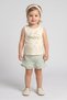 Toddlers Girl 3 Pcs Graphic Print Top And Skort With Headband Set, Multicolor