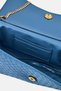 Women Brand Logo Handbag, Slate Blue - 2