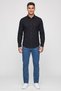 Men Regular Fit Long Sleeve Plain Casual Shirt, Navy Blue - 2